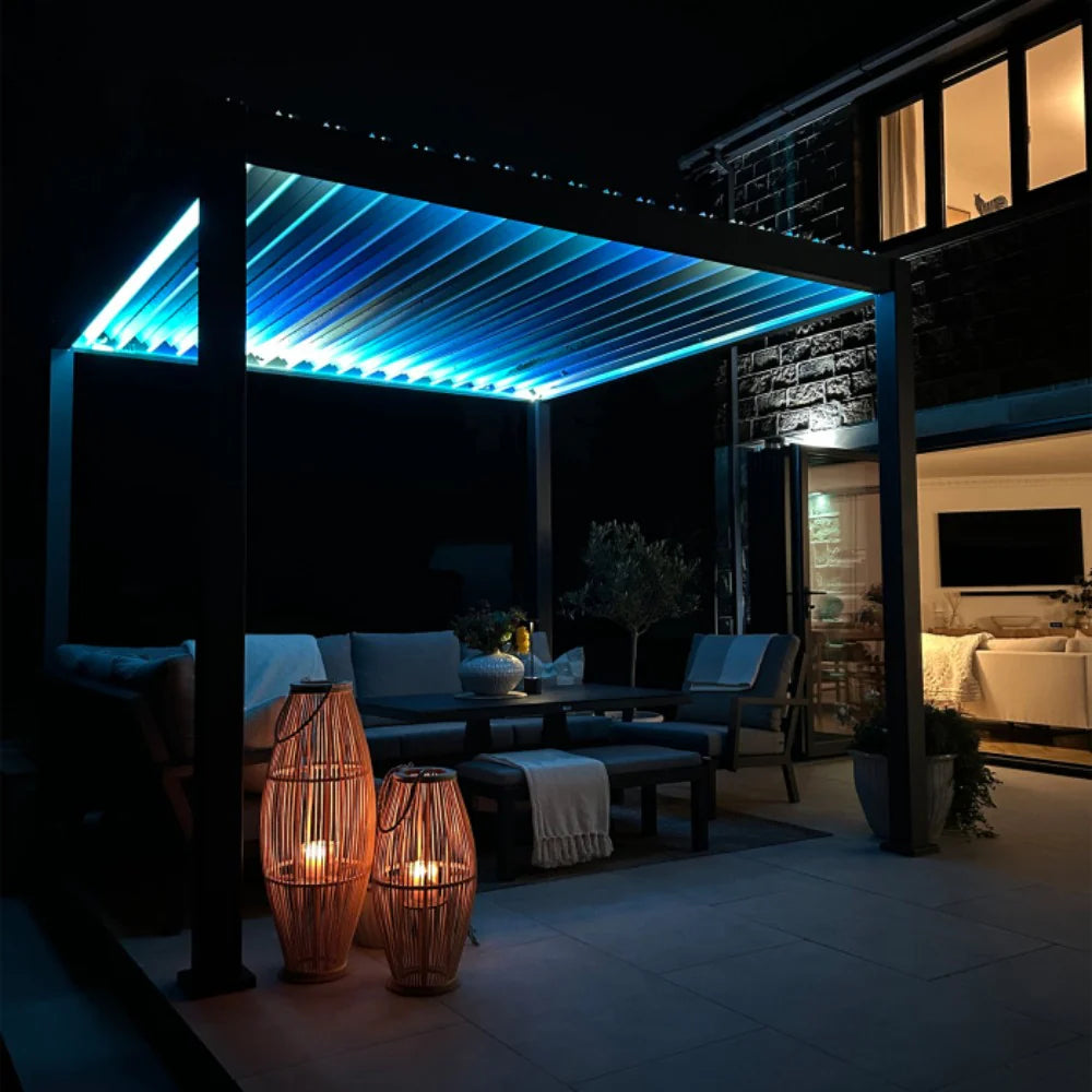 Nova RGBIC Smart LED Kit for Titan Pergola | App-Controlled Colour-Changing Pergola Lighting | Fits 2.4m–8.0m Titan Pergolas