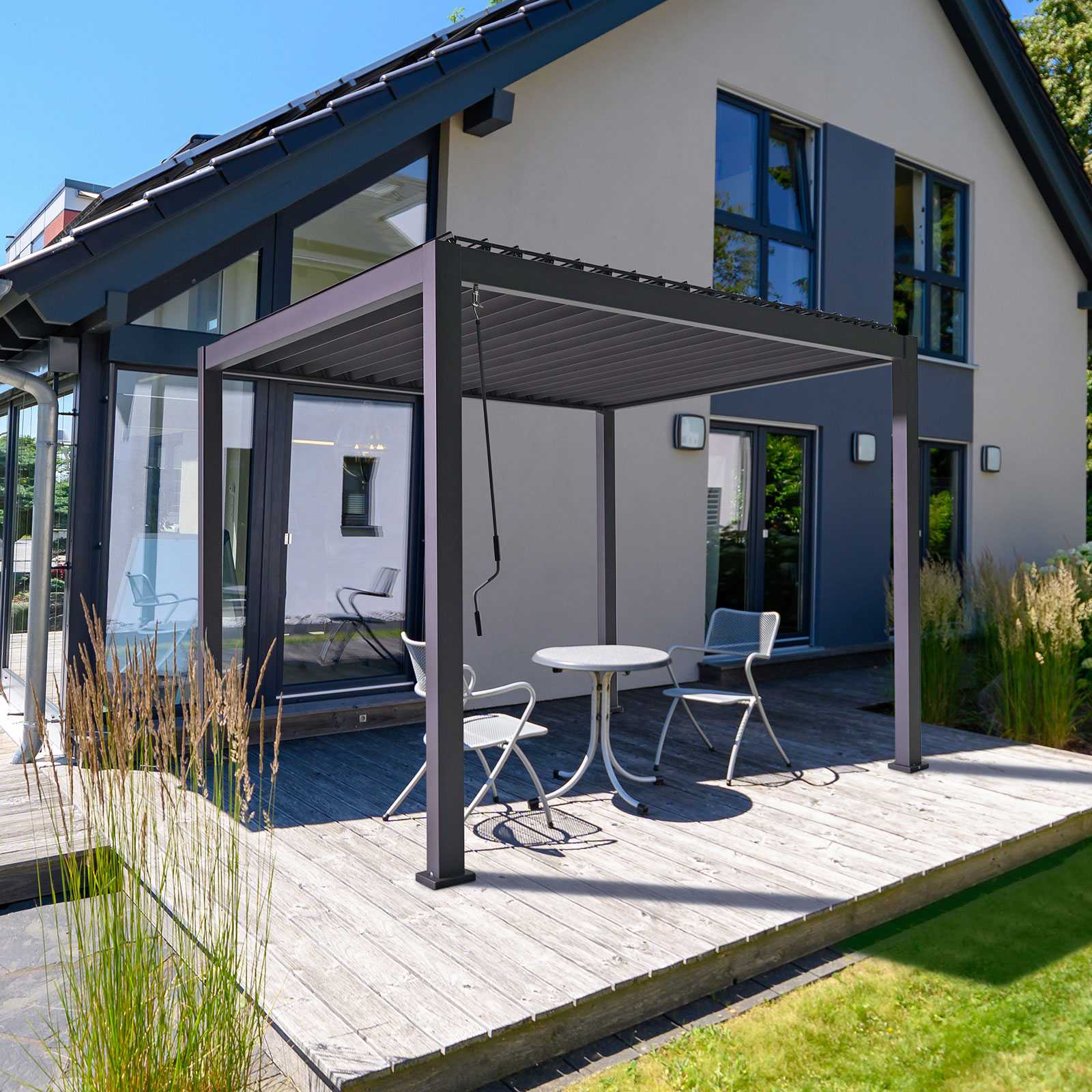 Manual Louvered Freestanding Pergolas