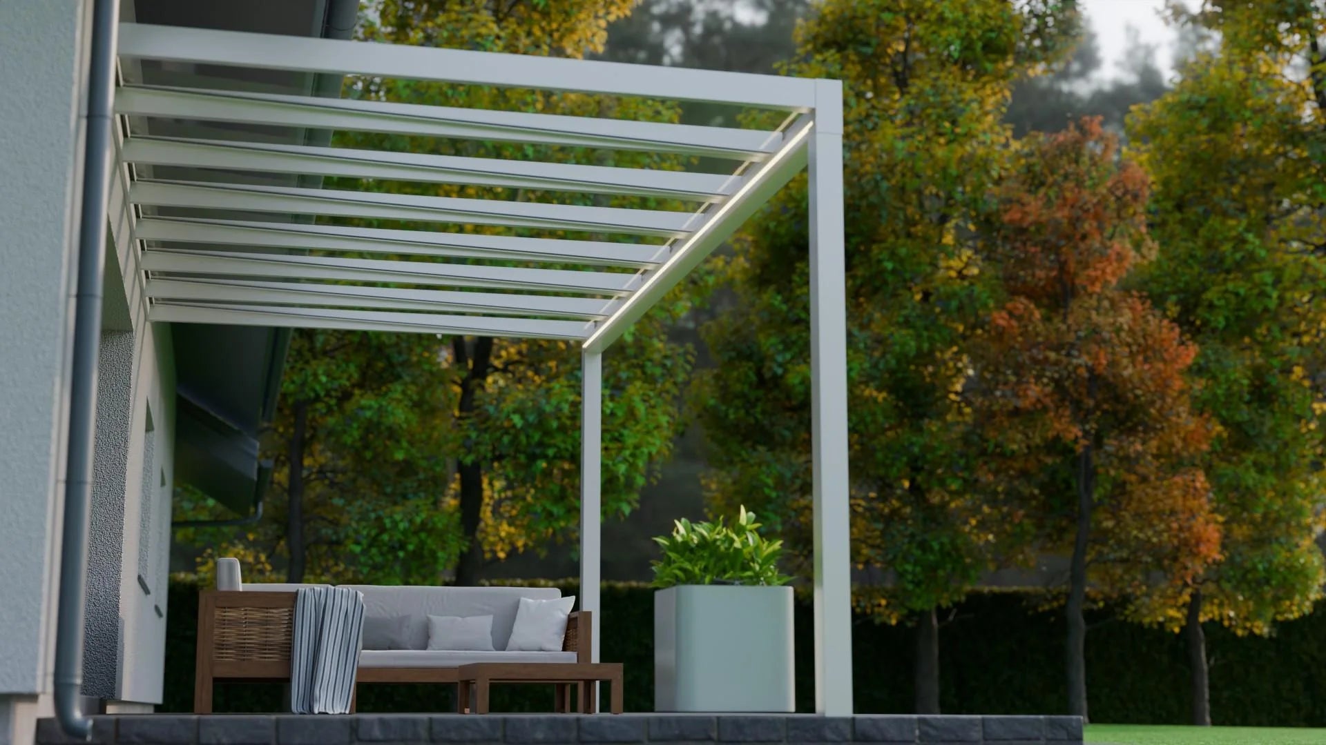 Deponti Trebbiano Glass Pergola — Seamless Luxury Between Home & Garden