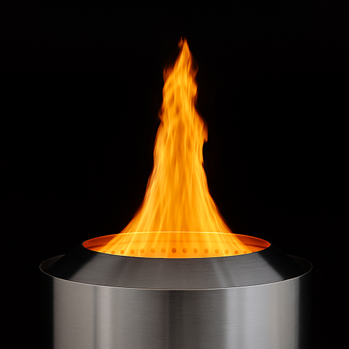 Jet engine flame effect