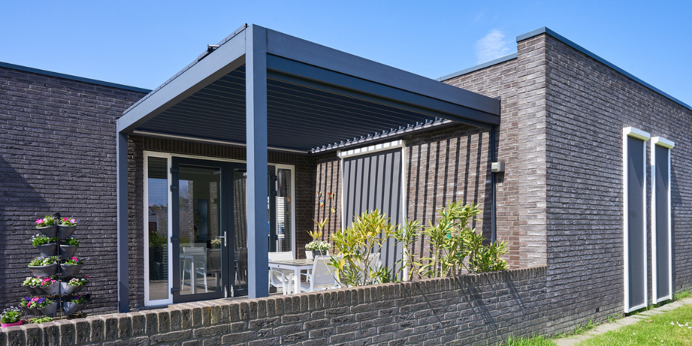 Deponti Pinela Aluminium Louvered Roof Pergola – Smart Tilting Louvers, Year-Round Comfort