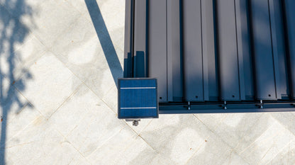 Hartman Como Aluminium Pergola (3x3 m & 4x3 m) – Adjustable Louvered Roof with Solar LED Lights