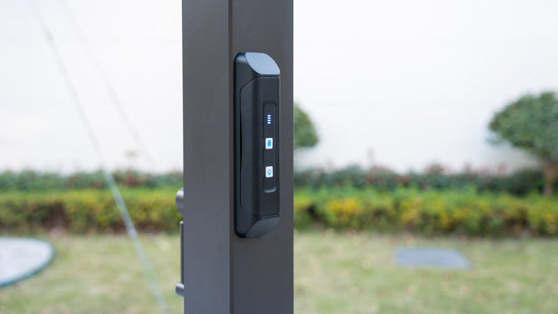 Hartman Como Aluminium Pergola (3x3 m & 4x3 m) – Adjustable Louvered Roof with Solar LED Lights