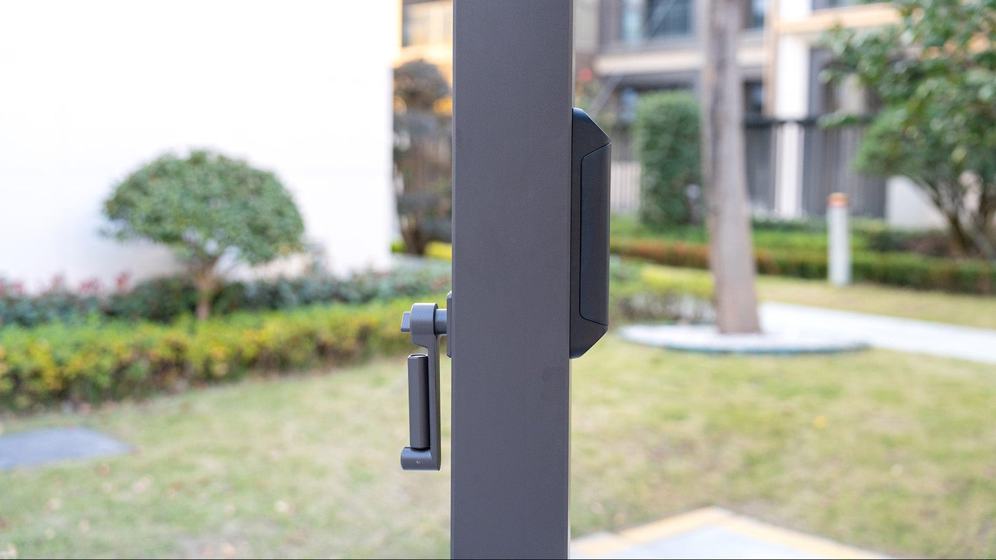 Hartman Como Aluminium Pergola (3x3 m & 4x3 m) – Adjustable Louvered Roof with Solar LED Lights