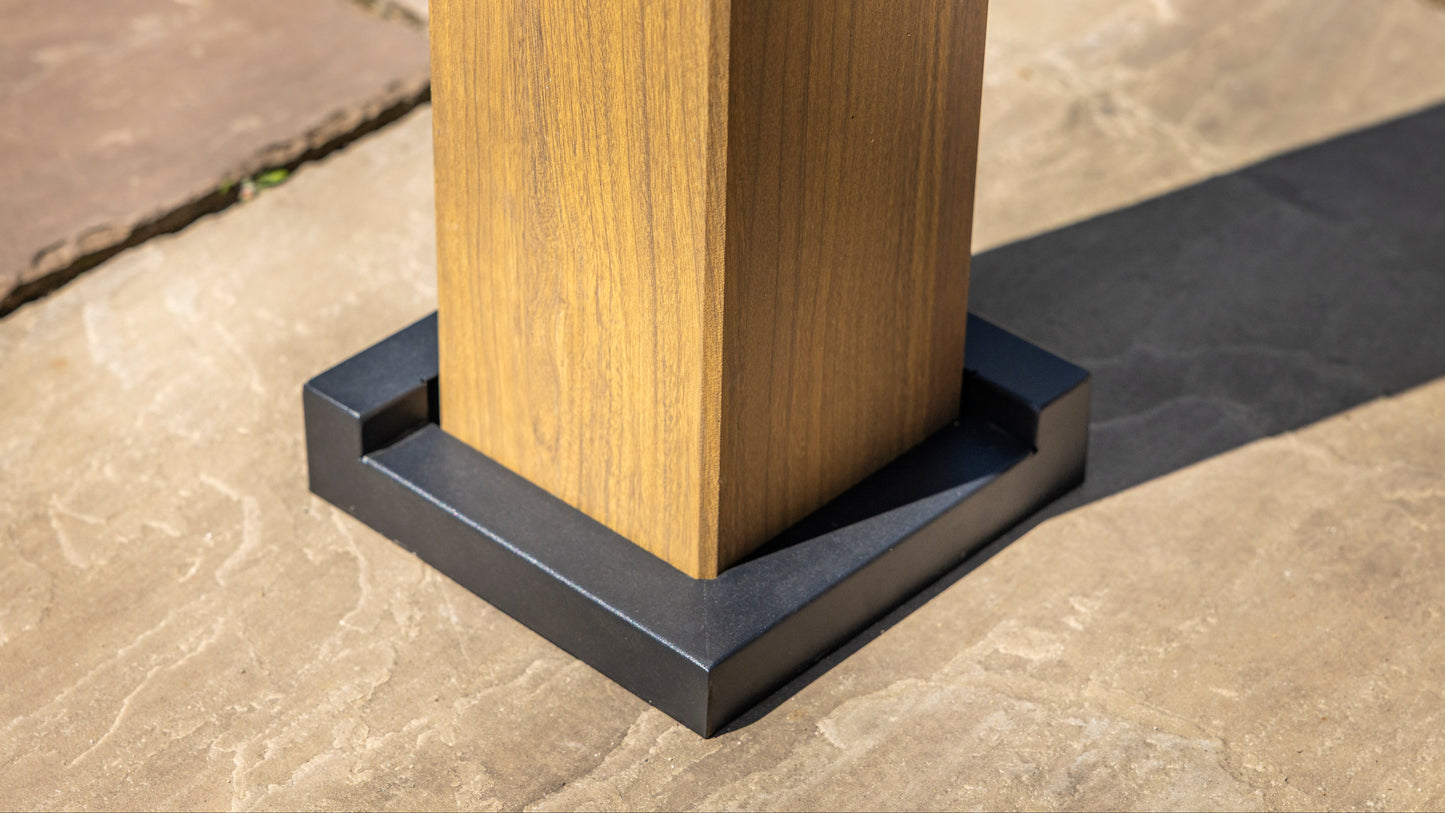 Hartman Como Aluminium Pergola (3x3 m & 4x3 m) – Adjustable Louvered Roof with Solar LED Lights