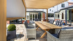 Hartman Como Aluminium Pergola (3x3 m & 4x3 m) – Adjustable Louvered Roof with Solar LED Lights