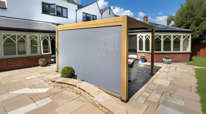 Hartman Como Aluminium Pergola (3x3 m & 4x3 m) – Adjustable Louvered Roof with Solar LED Lights