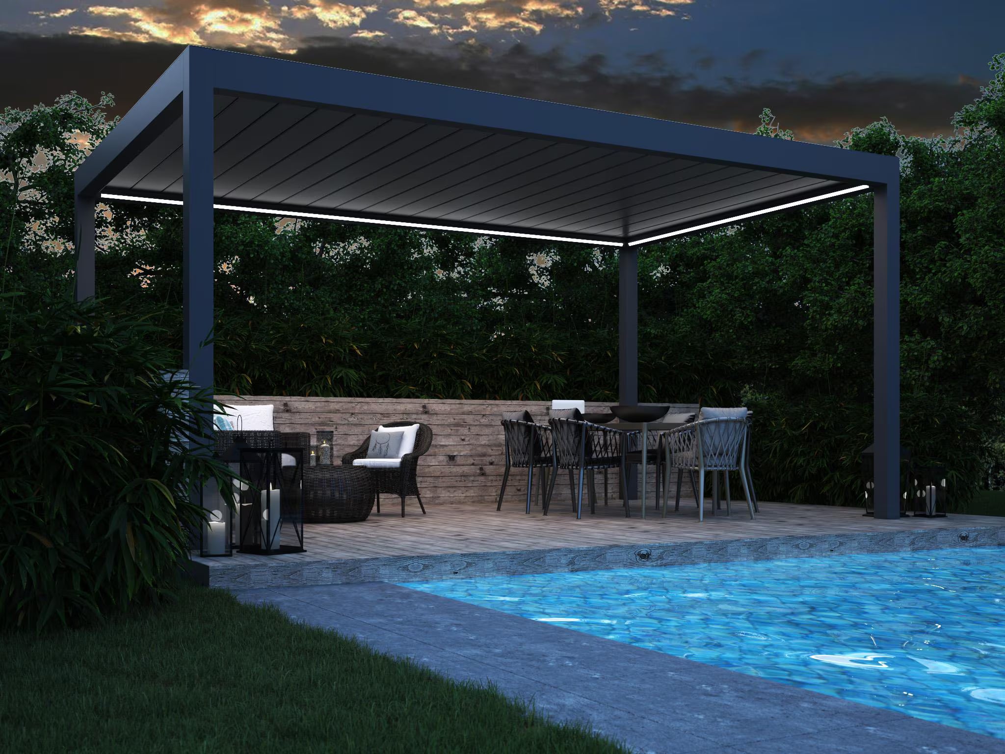 Deponti Pinela Deluxe – Aluminium Louvered Roof