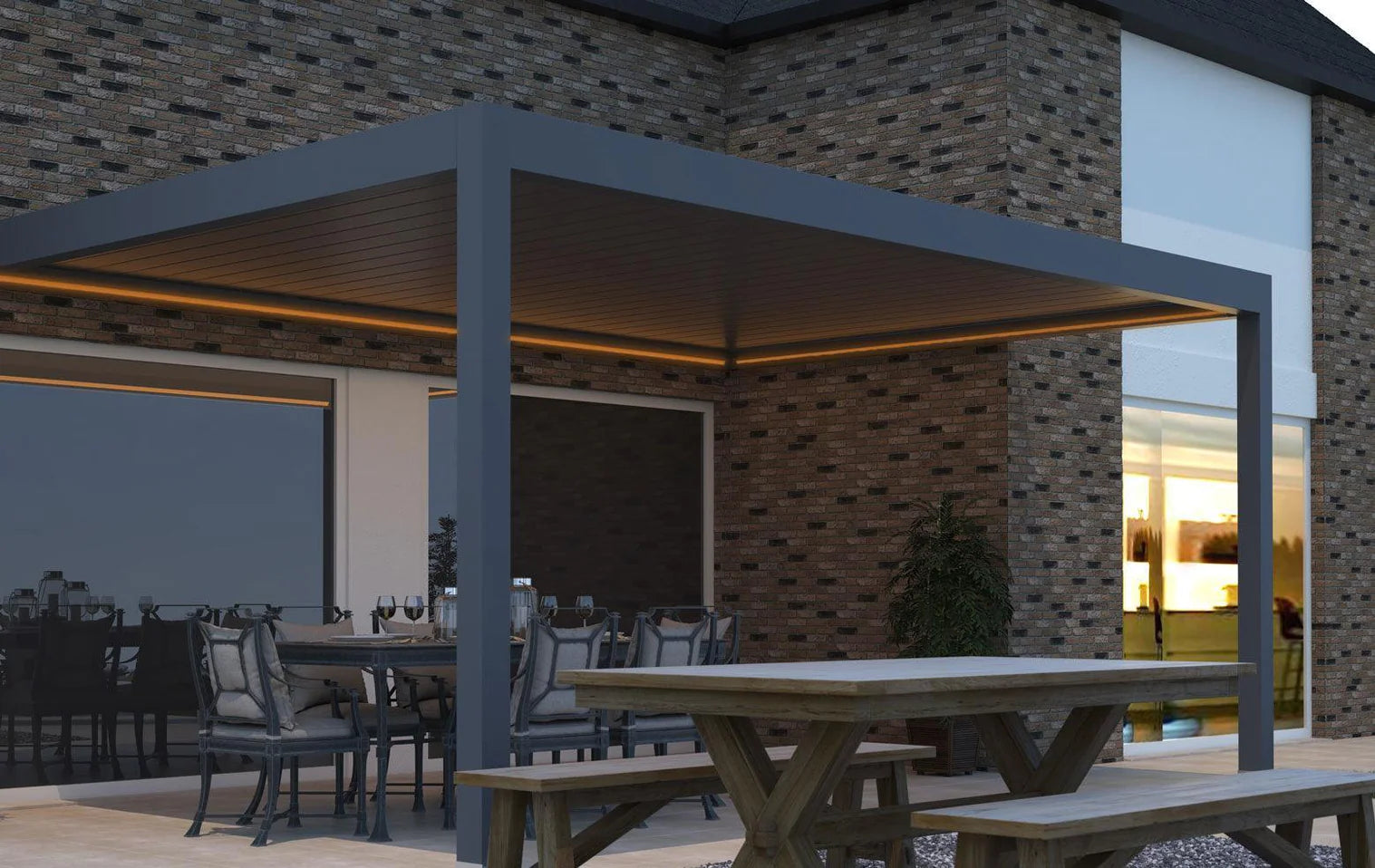 Deponti Pinela Deluxe – Aluminium Louvered Roof
