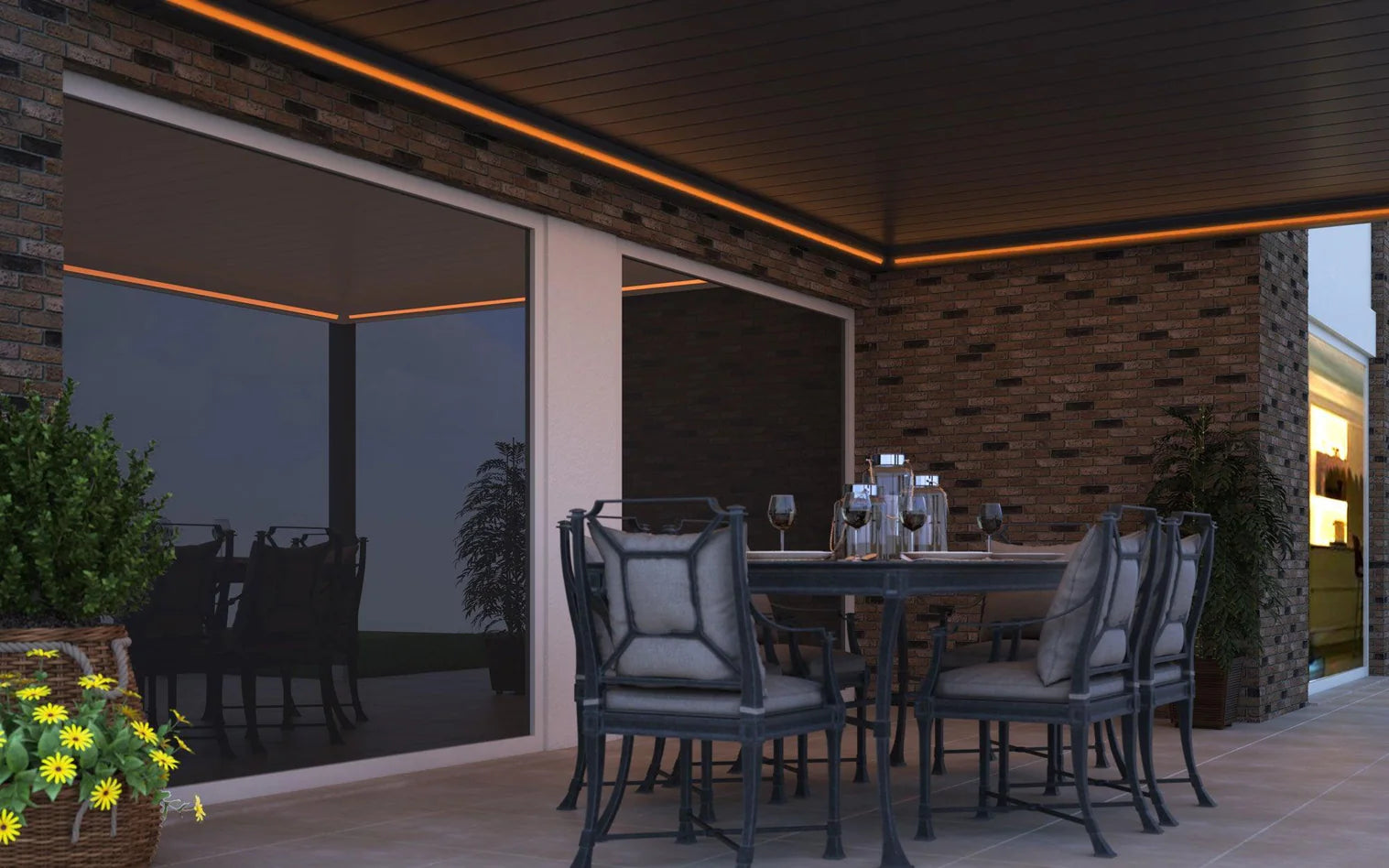 Deponti Pinela Deluxe – Aluminium Louvered Roof