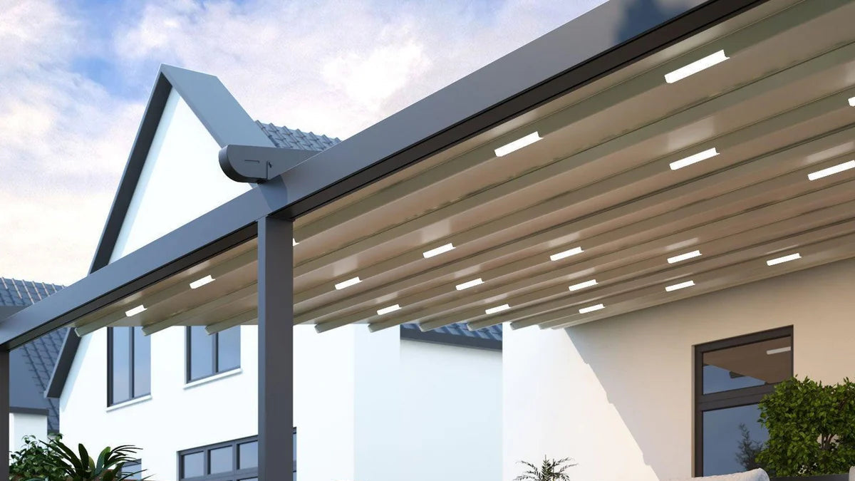 Deponti Verdeca Aluminium Pergola with Motorised Retractable Roof