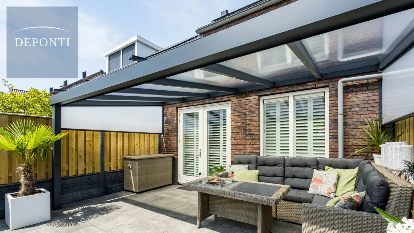 Deponti Giallo Aluminium Veranda — Sleek Strength, Timeless Design