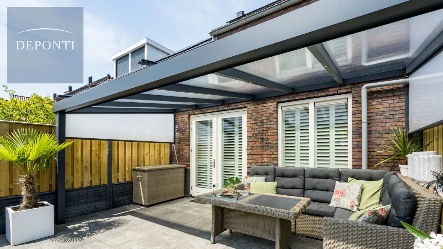 Deponti Giallo Aluminium Veranda — Sleek Strength, Timeless Design