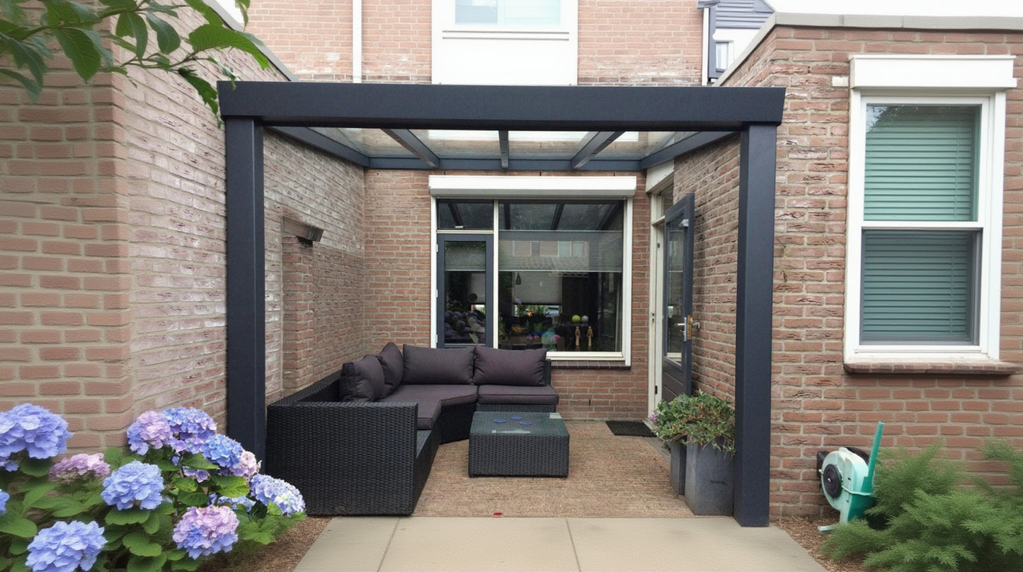 Deponti Giallo Aluminium Veranda — Sleek Strength, Timeless Design