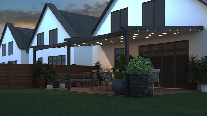 Deponti Verdeca Aluminium Pergola with Motorised Retractable Roof