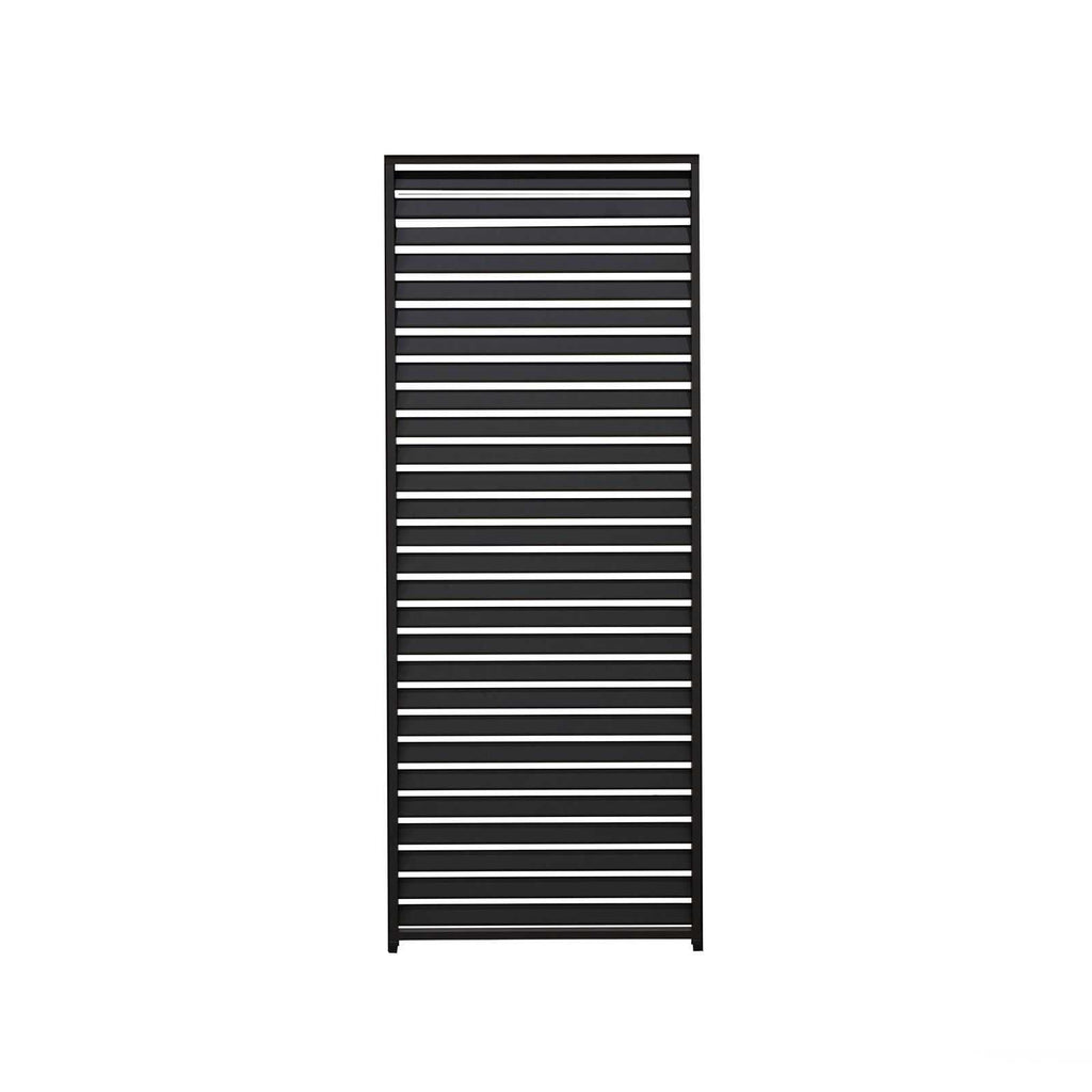 Nova Titan Fixed Louvred Side Wall Panel | Aluminium Pergola Privacy Screen | Grey & Pebble | 1m, 1.2m & 1.33m