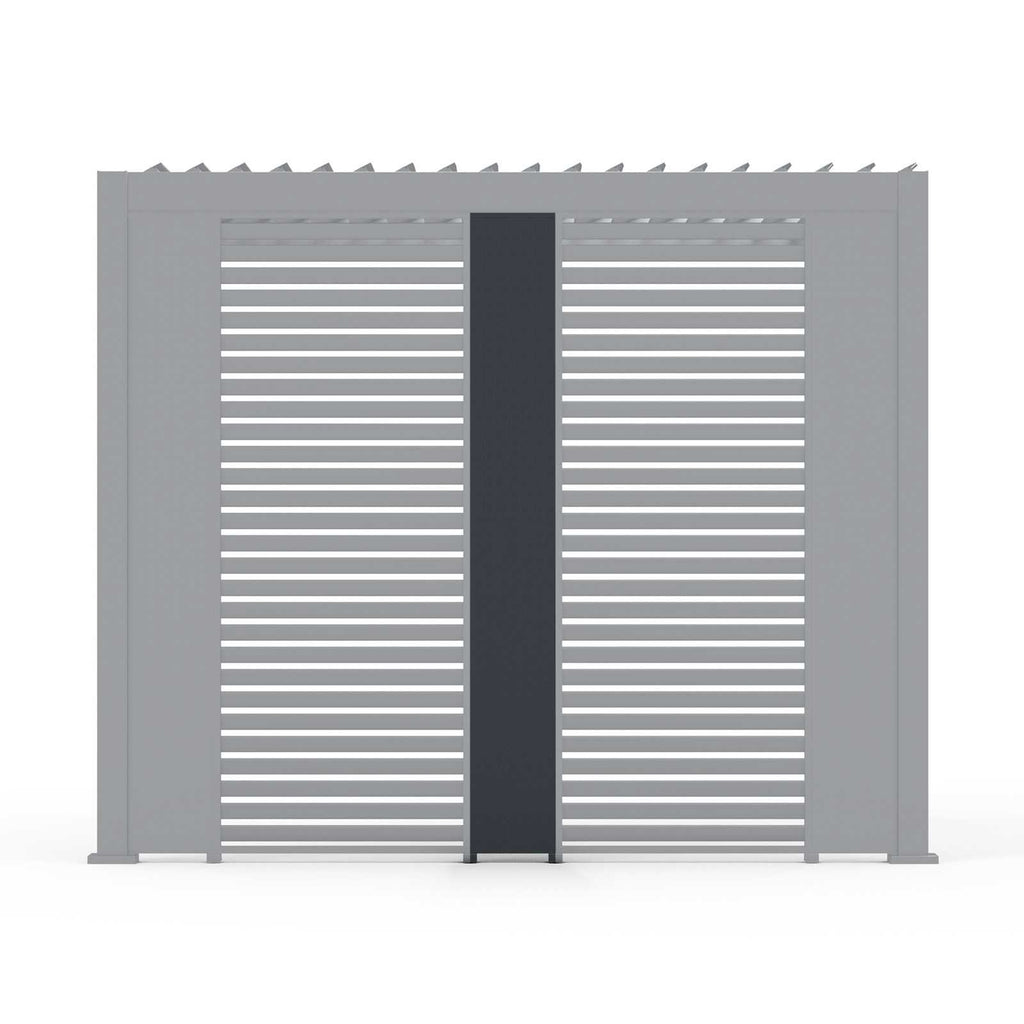 Nova Titan Aluminium Pergola 31cm Solid Side Wall Panel | Grey, Pebble & Wood Look | Outdoor Privacy Screen for Louvred Pergola