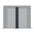 Nova Titan Aluminium Pergola 31cm Solid Side Wall Panel | Grey, Pebble & Wood Look | Outdoor Privacy Screen for Louvred Pergola