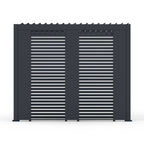Nova Titan Aluminium Pergola 31cm Solid Side Wall Panel | Grey, Pebble & Wood Look | Outdoor Privacy Screen for Louvred Pergola