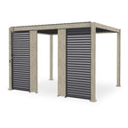 Nova Titan Aluminium Pergola 31cm Solid Side Wall Panel | Grey, Pebble & Wood Look | Outdoor Privacy Screen for Louvred Pergola