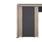 Nova Titan Aluminium Pergola 31cm Solid Side Wall Panel | Grey, Pebble & Wood Look | Outdoor Privacy Screen for Louvred Pergola