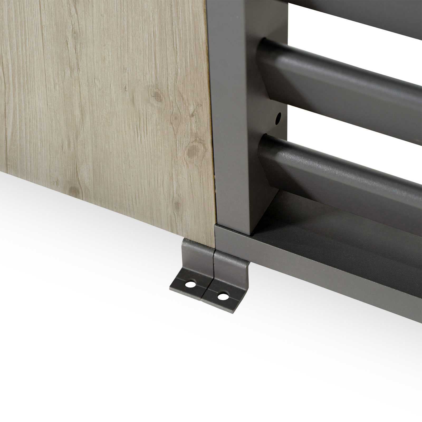 Nova Titan Aluminium Pergola 31cm Solid Side Wall Panel | Grey, Pebble & Wood Look | Outdoor Privacy Screen for Louvred Pergola