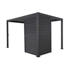 Nova Titan Aluminium Side Wall with Adjustable Louvres – Pergola Privacy Screen | Grey | Multiple Sizes