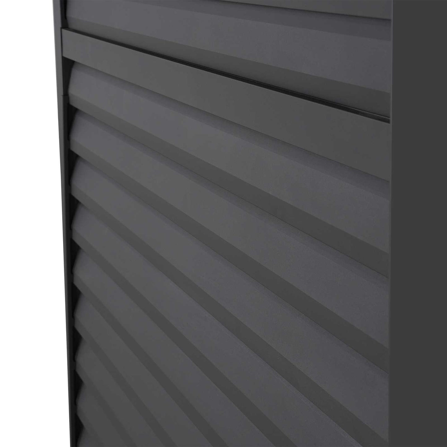 Nova Titan Aluminium Side Wall with Adjustable Louvres – Pergola Privacy Screen | Grey | Multiple Sizes