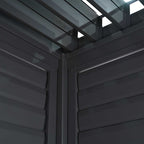Nova Titan Aluminium Side Wall with Adjustable Louvres – Pergola Privacy Screen | Grey | Multiple Sizes