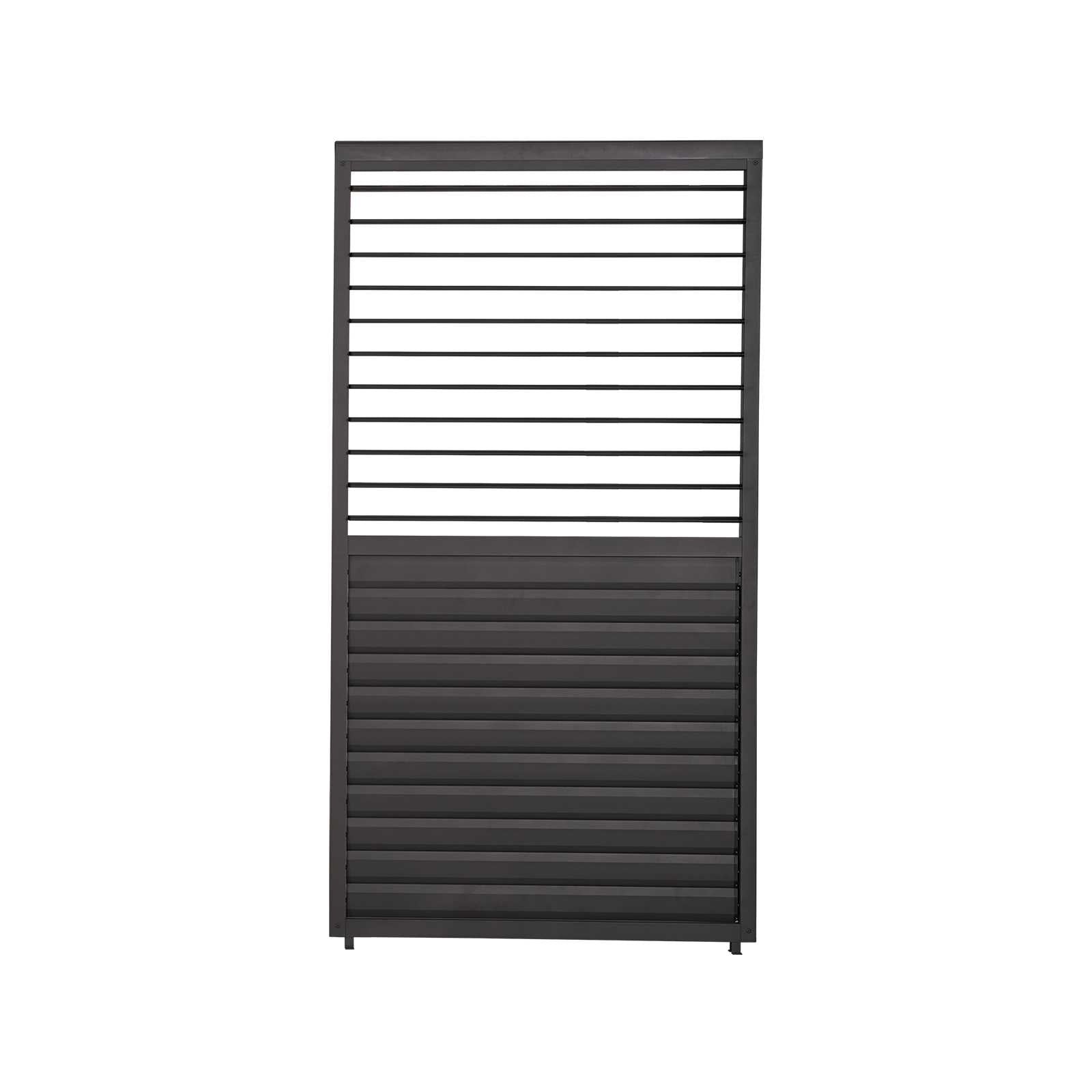 Nova Titan Aluminium Side Wall with Adjustable Louvres – Pergola Privacy Screen | Grey | Multiple Sizes