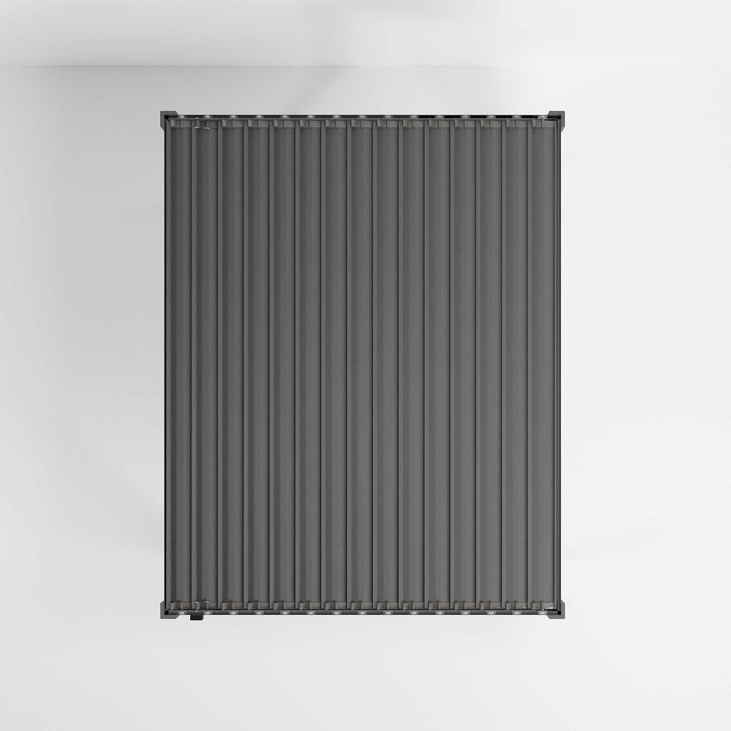 Nova Luna Aluminium Louvred Roof Pergola | Galvanised Steel Garden Pergola with Manual Opening Roof