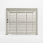 Nova Titan adjustable louvre side wall in Pebble, N24230