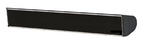 Nova Zesti 2000W pergola heater, black slimline bar unit shown at an angle