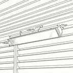 Dimension diagram: the Nova Zesti 3000W measures 109cm long, 14cm high and 11cm deep