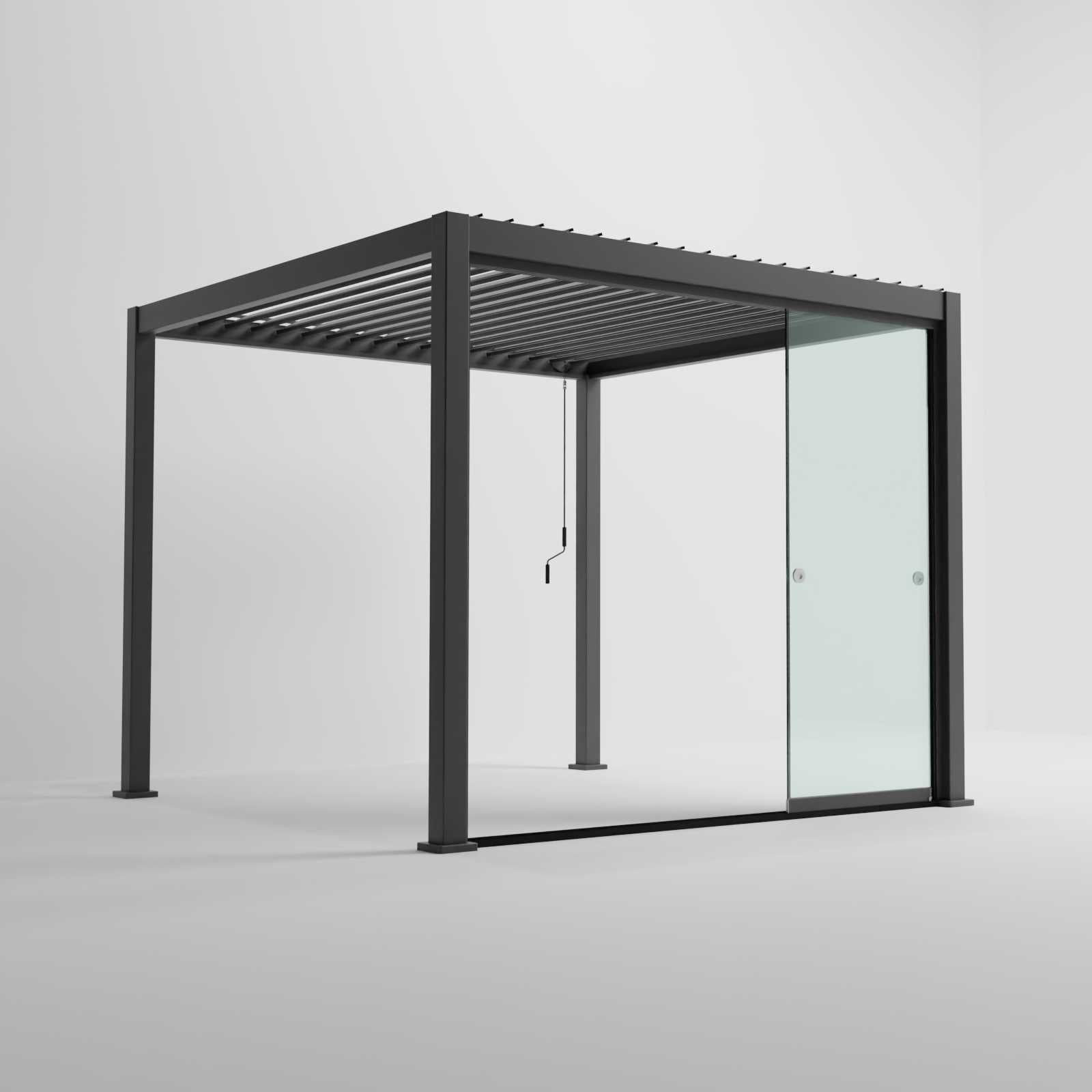 Nova Titan Glass Sliding Doors Pack | Aluminium Pergola Sliding Doors | 3.0M, 3.6M & 4.0M | Grey & Pebble | UK Delivery