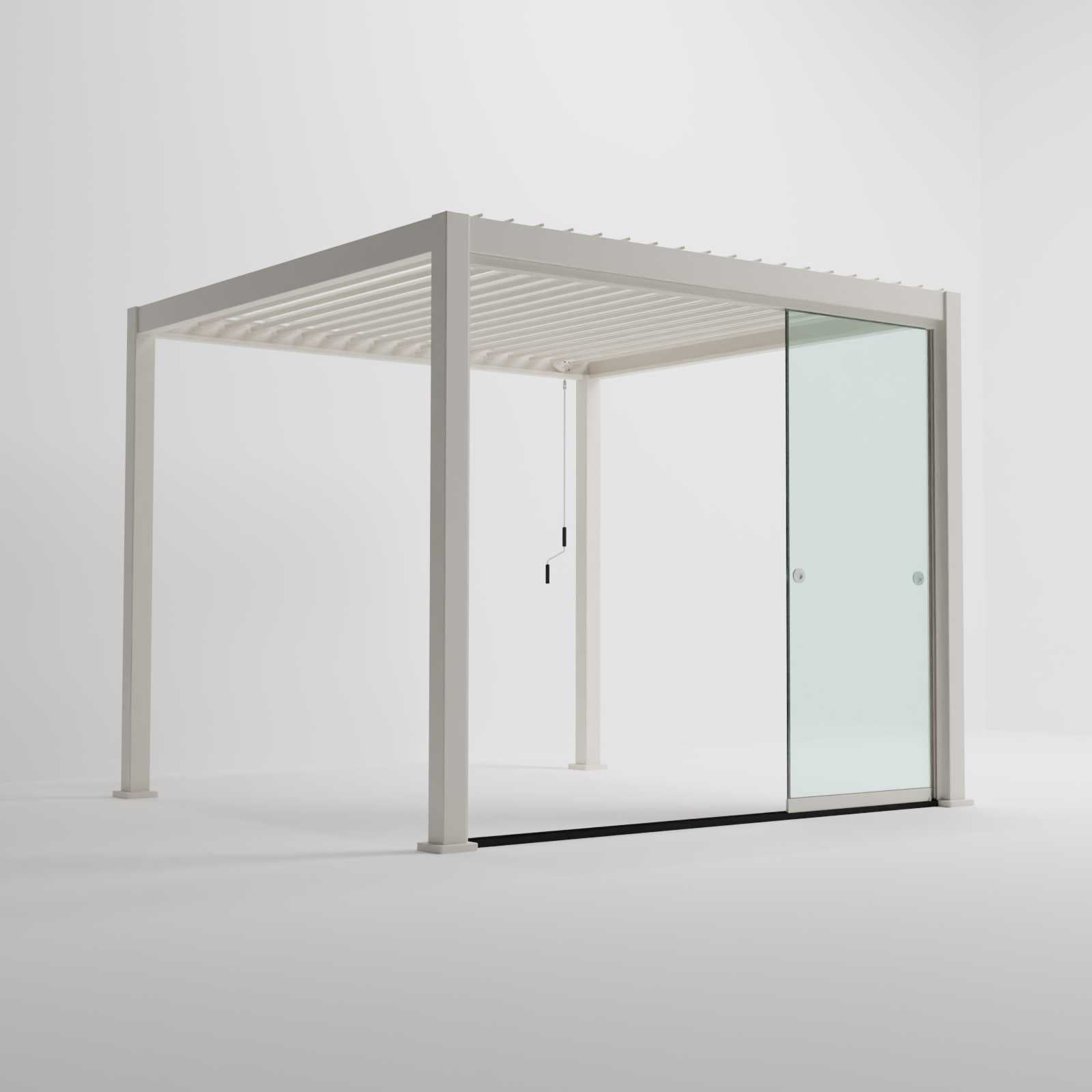 Nova Titan Glass Sliding Doors Pack | Aluminium Pergola Sliding Doors | 3.0M, 3.6M & 4.0M | Grey & Pebble | UK Delivery