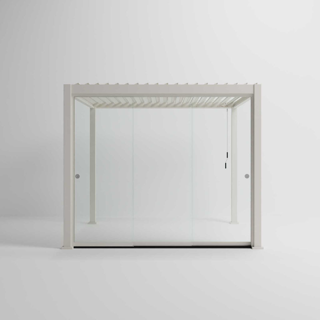 Nova Titan Glass Sliding Doors Pack | Aluminium Pergola Sliding Doors | 3.0M, 3.6M & 4.0M | Grey & Pebble | UK Delivery
