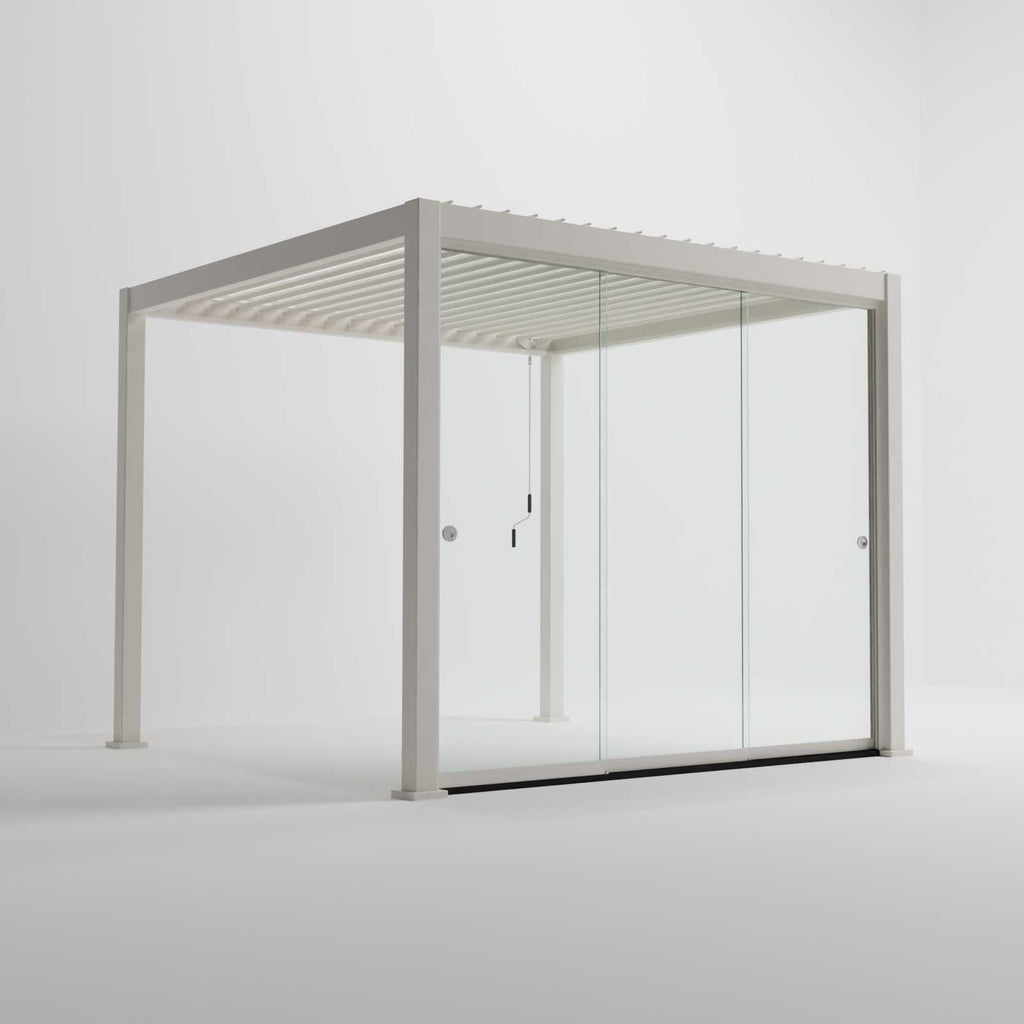 Nova Titan Glass Sliding Doors Pack | Aluminium Pergola Sliding Doors | 3.0M, 3.6M & 4.0M | Grey & Pebble | UK Delivery