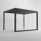 Nova Titan Glass Sliding Doors Pack | Aluminium Pergola Sliding Doors | 3.0M, 3.6M & 4.0M | Grey & Pebble | UK Delivery