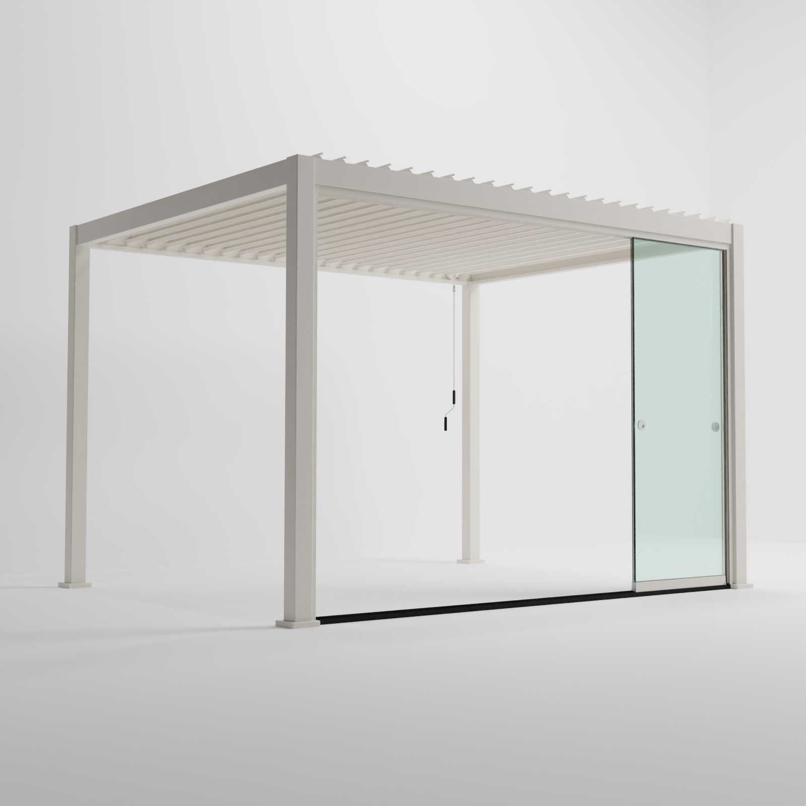 Nova Titan Glass Sliding Doors Pack | Aluminium Pergola Sliding Doors | 3.0M, 3.6M & 4.0M | Grey & Pebble | UK Delivery