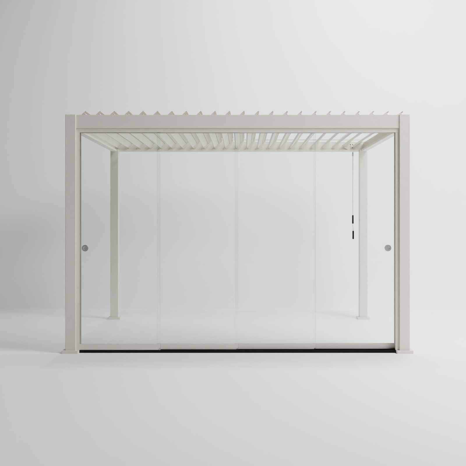 Nova Titan Glass Sliding Doors Pack | Aluminium Pergola Sliding Doors | 3.0M, 3.6M & 4.0M | Grey & Pebble | UK Delivery