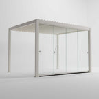 Nova Titan Glass Sliding Doors Pack | Aluminium Pergola Sliding Doors | 3.0M, 3.6M & 4.0M | Grey & Pebble | UK Delivery