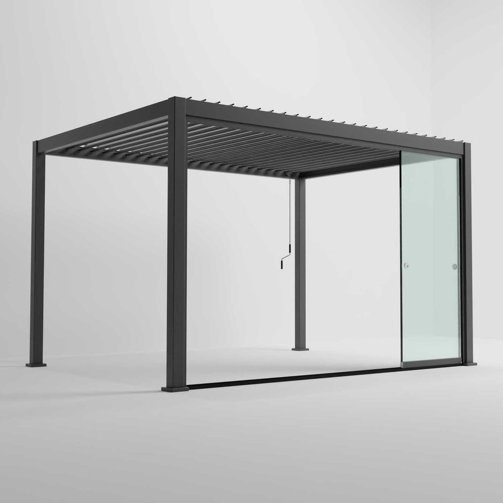 Nova Titan Glass Sliding Doors Pack | Aluminium Pergola Sliding Doors | 3.0M, 3.6M & 4.0M | Grey & Pebble | UK Delivery