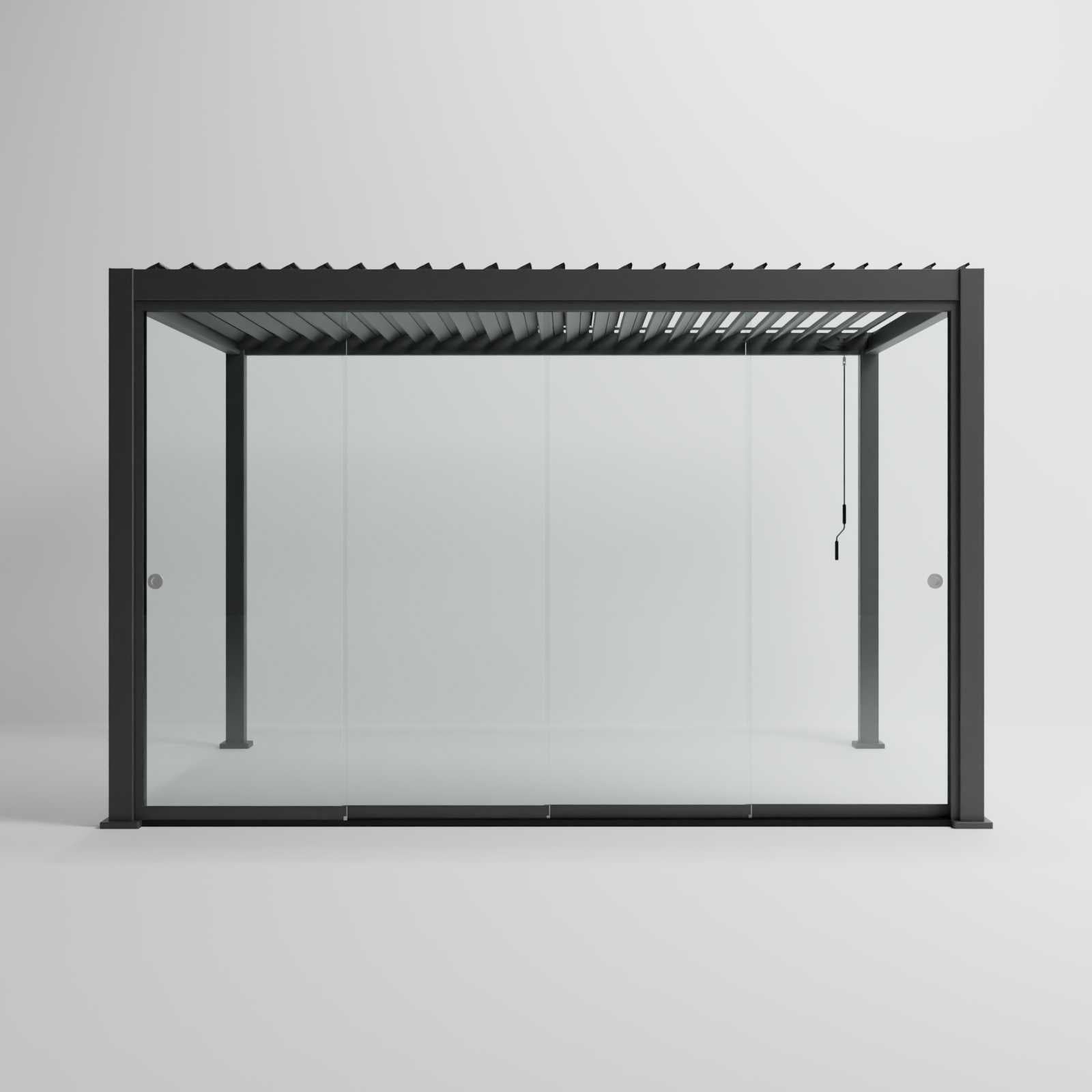 Nova Titan Glass Sliding Doors Pack | Aluminium Pergola Sliding Doors | 3.0M, 3.6M & 4.0M | Grey & Pebble | UK Delivery