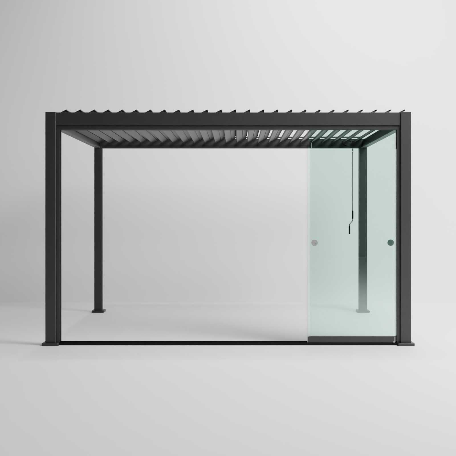 Nova Titan Glass Sliding Doors Pack | Aluminium Pergola Sliding Doors | 3.0M, 3.6M & 4.0M | Grey & Pebble | UK Delivery