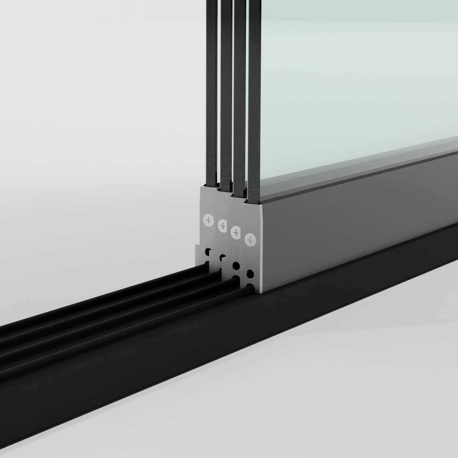 Nova Titan Glass Sliding Doors Pack | Aluminium Pergola Sliding Doors | 3.0M, 3.6M & 4.0M | Grey & Pebble | UK Delivery