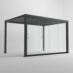 Nova Titan Glass Sliding Doors Pack | Aluminium Pergola Sliding Doors | 3.0M, 3.6M & 4.0M | Grey & Pebble | UK Delivery