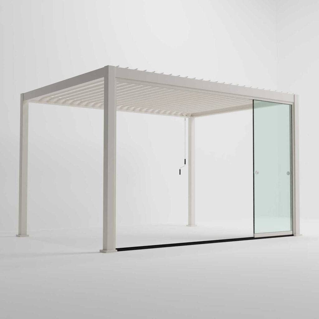 Nova Titan Glass Sliding Doors Pack | Aluminium Pergola Sliding Doors | 3.0M, 3.6M & 4.0M | Grey & Pebble | UK Delivery