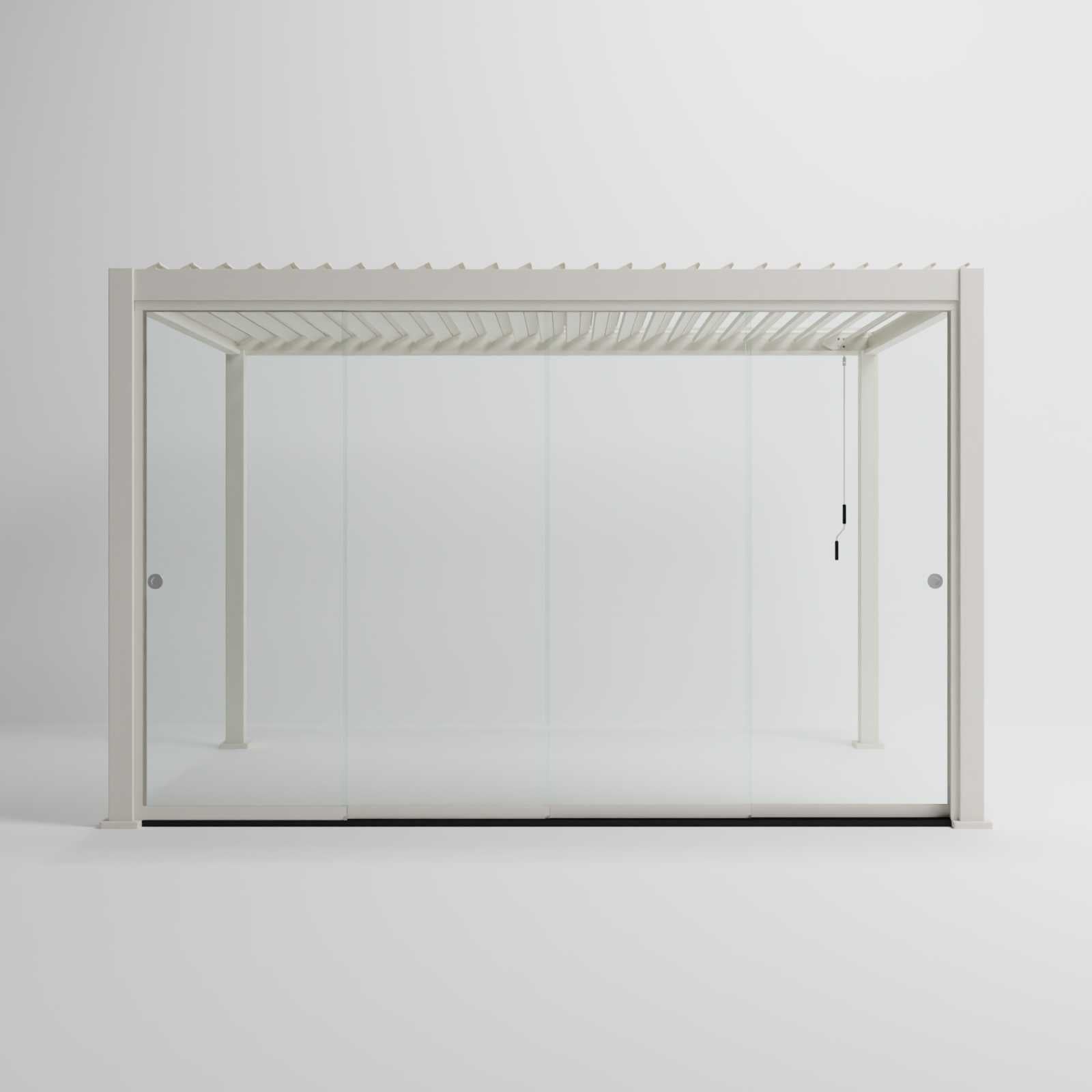 Nova Titan Glass Sliding Doors Pack | Aluminium Pergola Sliding Doors | 3.0M, 3.6M & 4.0M | Grey & Pebble | UK Delivery