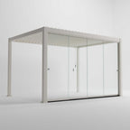 Nova Titan Glass Sliding Doors Pack | Aluminium Pergola Sliding Doors | 3.0M, 3.6M & 4.0M | Grey & Pebble | UK Delivery